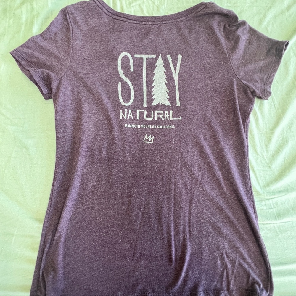 Stay Natural Purple Short Sleeve Tee | size L